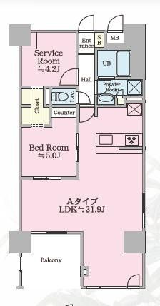 江戸川区松江のマンションの間取り