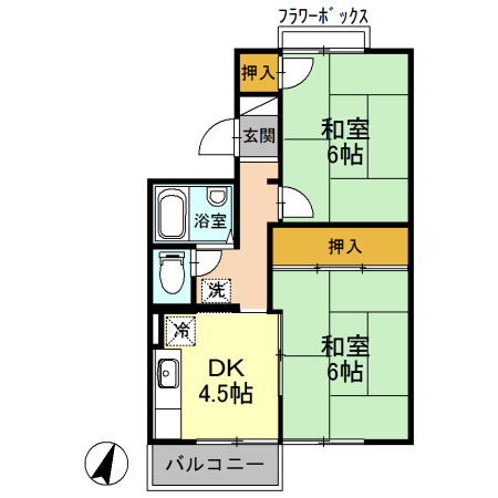 チャーリーズマンションIIの間取り