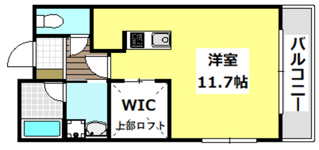 箕面市彩都粟生南のマンションの間取り