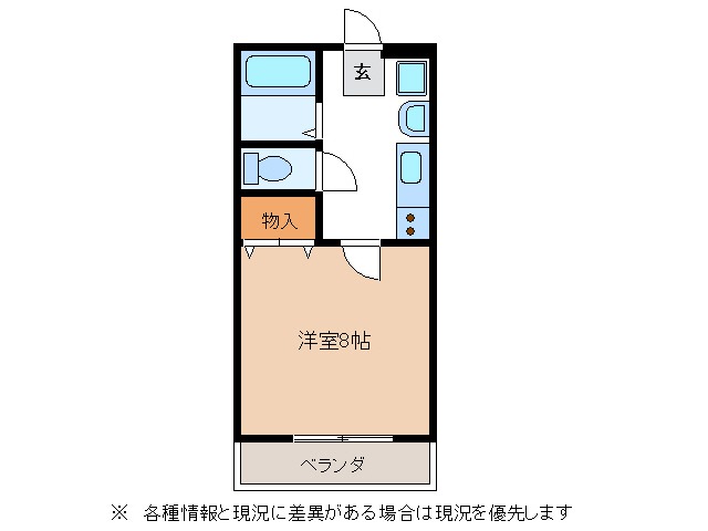 美濃加茂市加茂野町木野のアパートの間取り