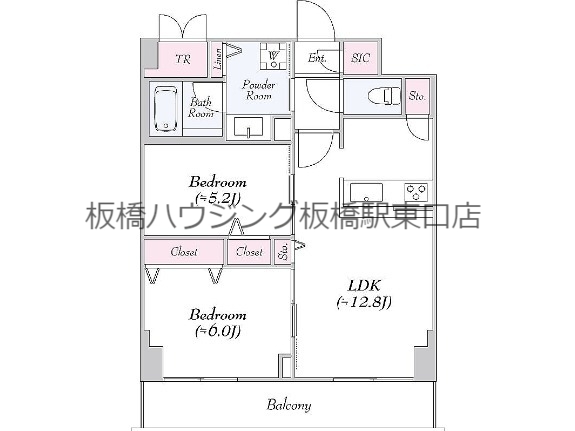 ロイジェント志村坂上の間取り