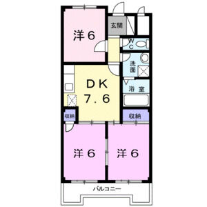 スカイハイツの間取り