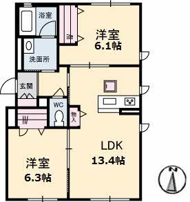 プロヌープイケミナミの間取り