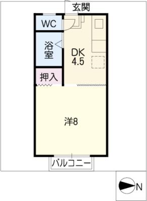 コーポチェリーの間取り