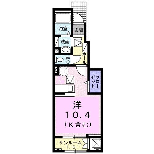 メゾン　プラティークＢの間取り