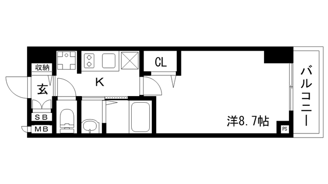 MJC神戸ハーバーウエストの間取り