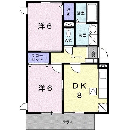 津市柳山津興のマンションの間取り