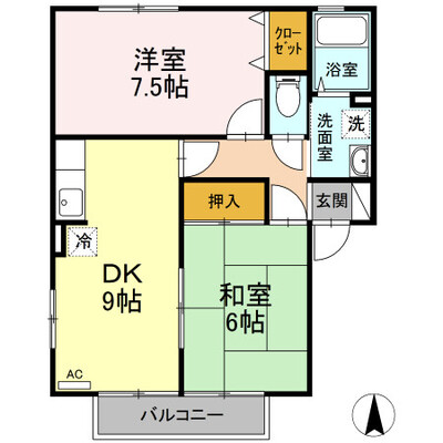 エピナール　B棟の間取り