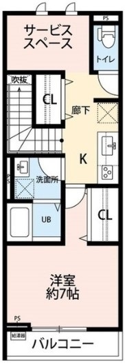 立川市柏町のアパートの間取り