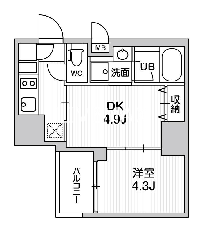 品川区東大井のマンションの間取り