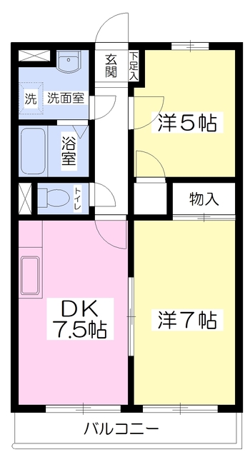 ヴェルヌーヴ倉敷の間取り