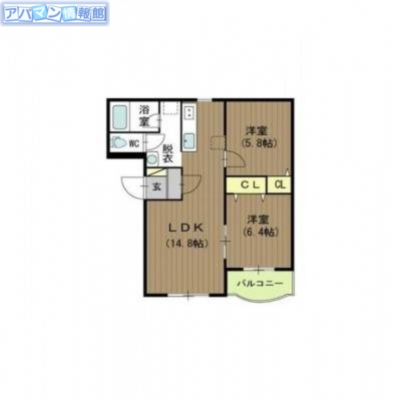 新潟市西区坂井のマンションの間取り