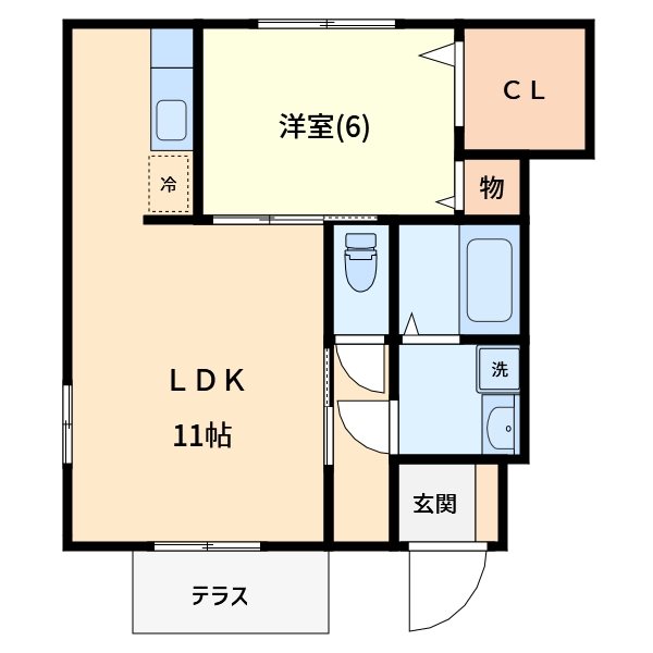 ローズコートIの間取り