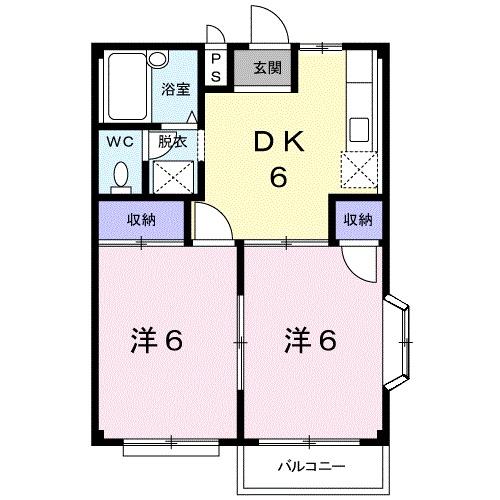 エルディム内田Ａの間取り