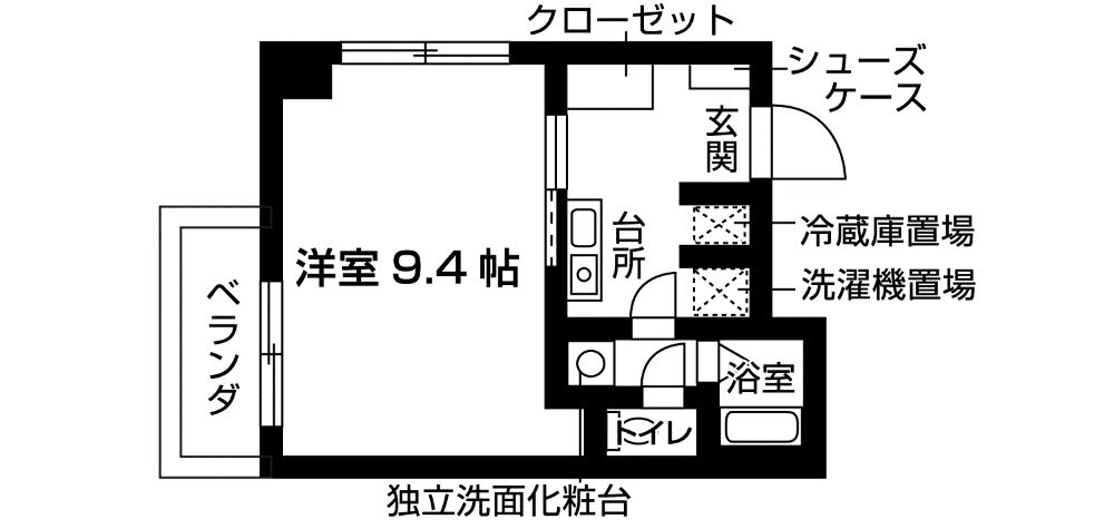 ヴァントゥール本厚木の間取り