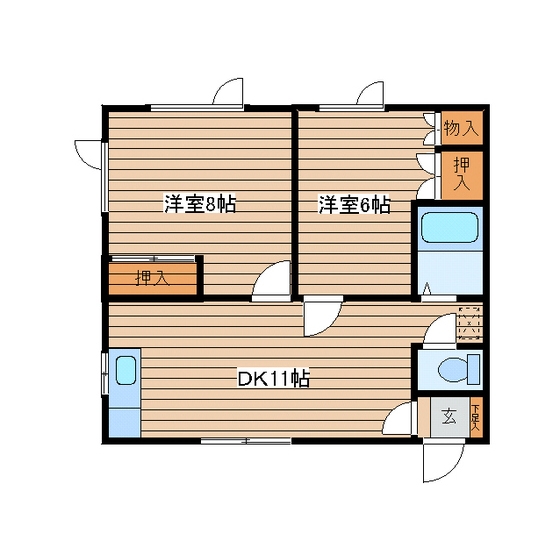 コーポ栄進堂IIの間取り