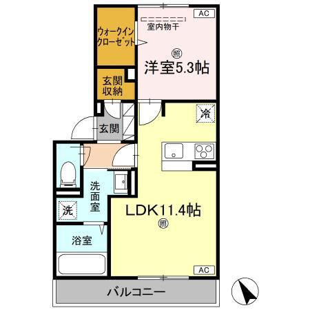 Ｄ－ＲＯＯＭ松島の間取り