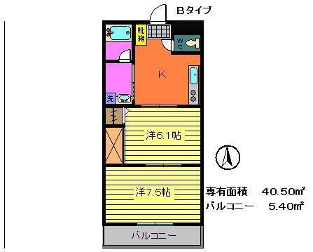 アーバンコート沖洲の間取り