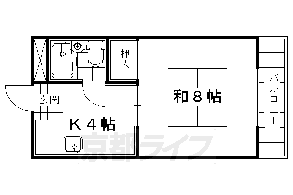 ハイツ福角の間取り