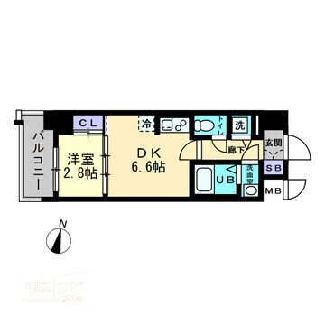 福山市霞町のマンションの間取り