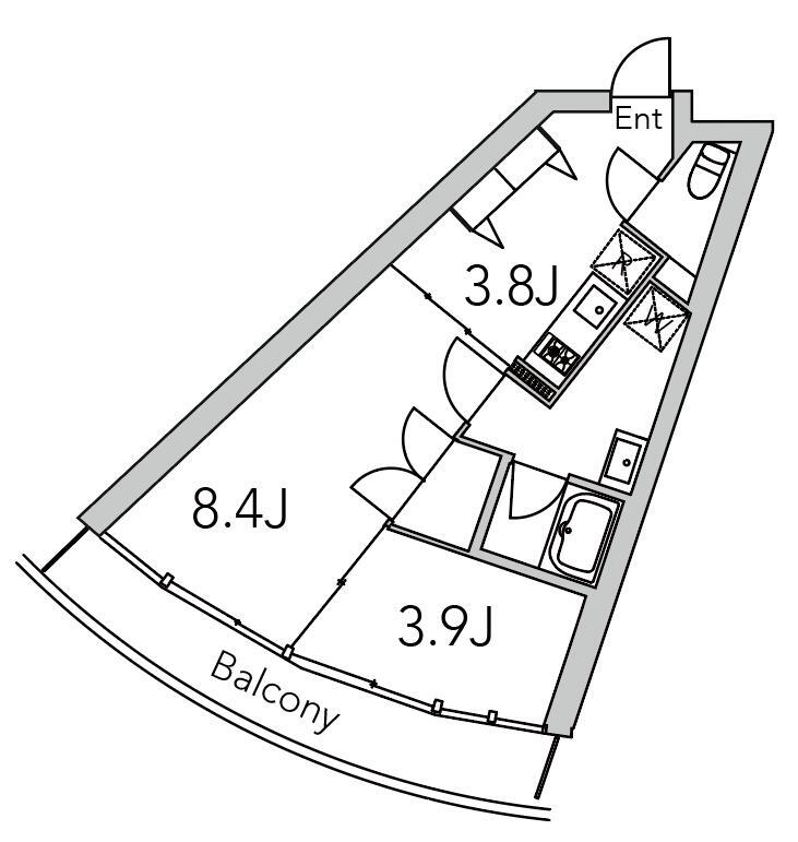 GranDuo代々木2の間取り