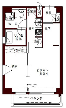 高松市錦町のマンションの間取り