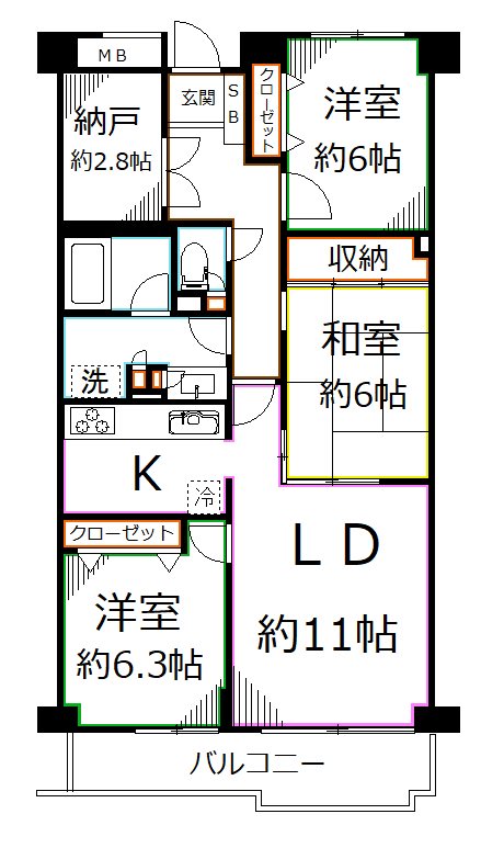 T’s garden府中の間取り