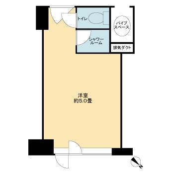 千代田区二番町のマンションの間取り