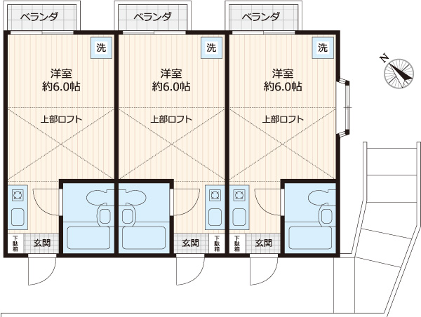 サウスハイム入曽の間取り