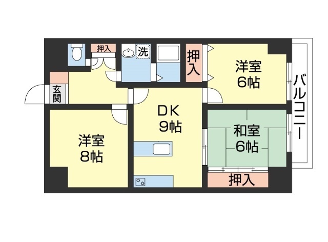 Ｗａｊｉｍａ小雑賀マンションの間取り