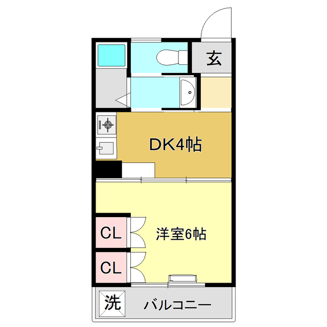 コスモハイツ高須IIＣの間取り