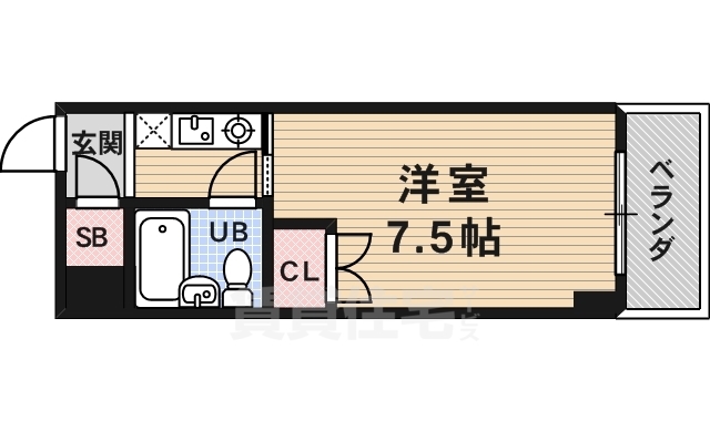 京都市伏見区深草西浦町８丁目のマンションの間取り