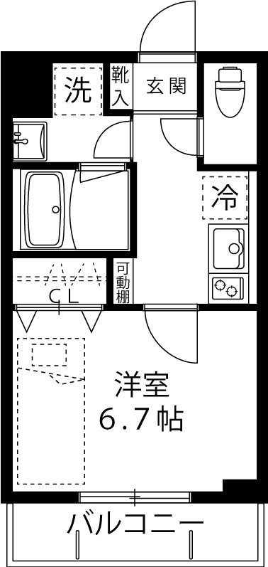 川崎市宮前区有馬のマンションの間取り