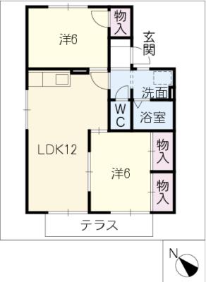 エイトファーム知立Ｄ棟の間取り