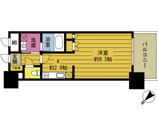 ＲＪＲプレシア大分駅前の間取り