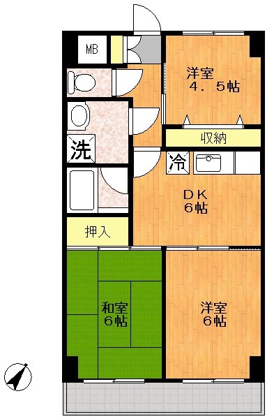 サンヒルズの間取り