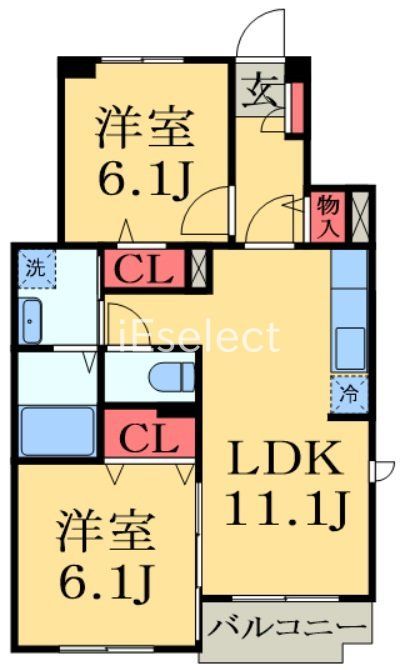 八街市大木のアパートの間取り