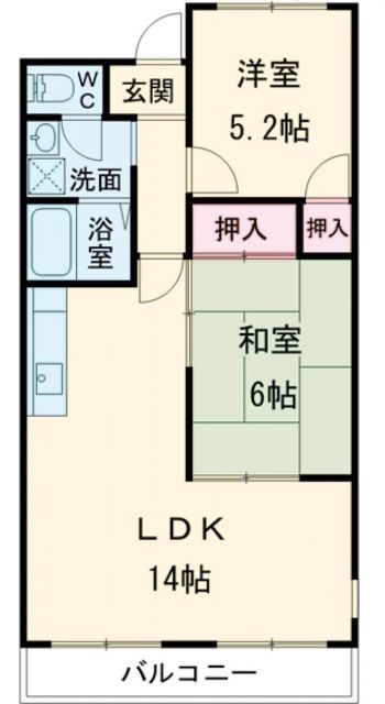 日吉壱番館の間取り