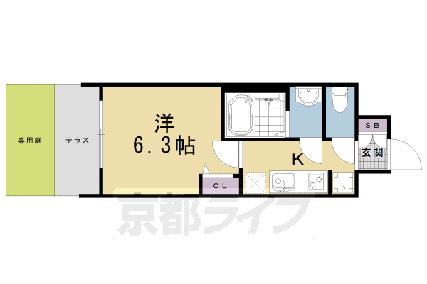 プレサンスＴＨＥ　ＫＹＯＴＯ　新町通の間取り