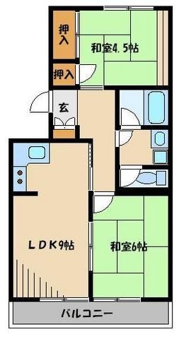 さいたま市緑区大字三室のアパートの間取り