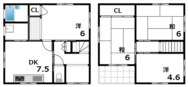 【住吉宮町戸建ての間取り】