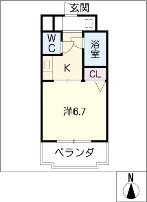 ダイアパレス上社第３　７０３号の間取り