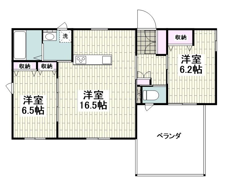 茅ヶ崎市幸町のマンションの間取り