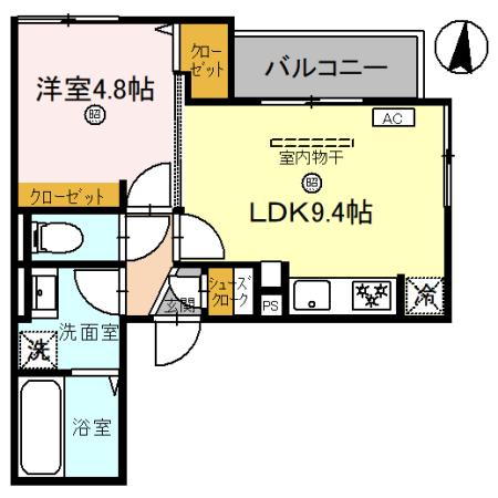 D-Luce黒田-EASTの間取り