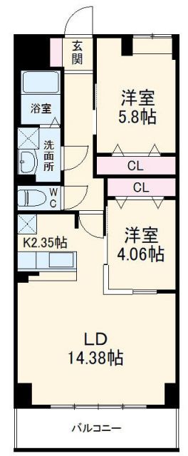 S-FORT四日市arcamの間取り