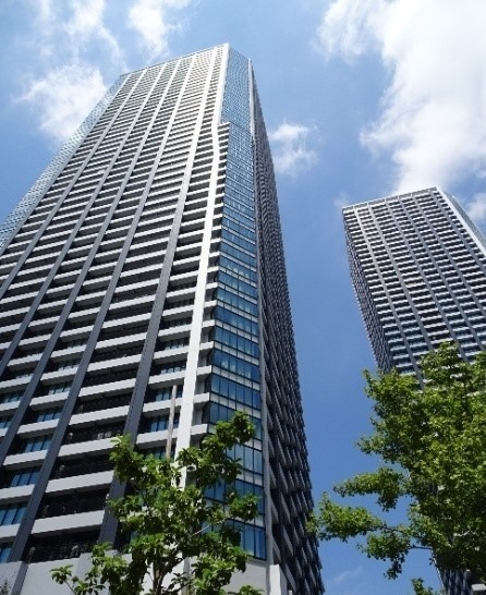 建物外観　外観：５２階建ツインタワー