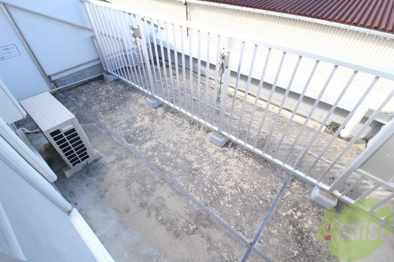 バルコニー　洗濯物も乾きやすいよ