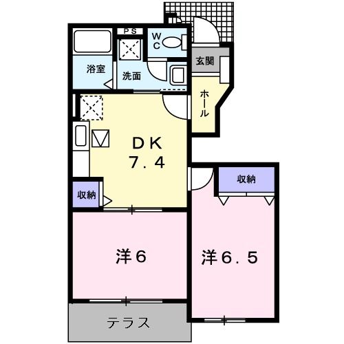 プリーマK IIIの間取り写真