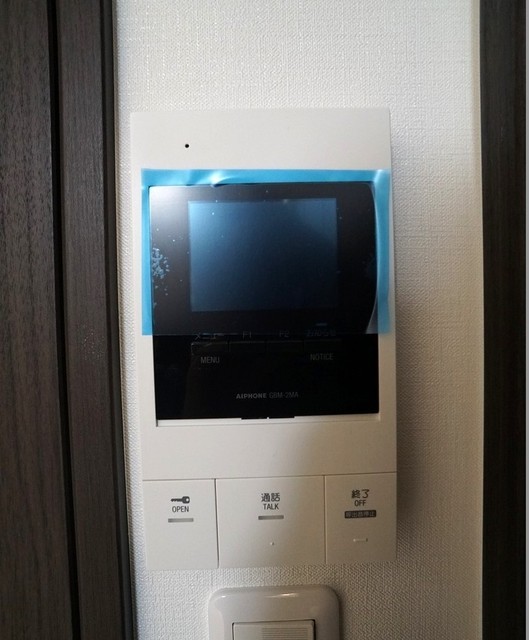 セキュリティ　ＴＶモニター付きインターホン※同タイプ別部屋・前回募集時のお
