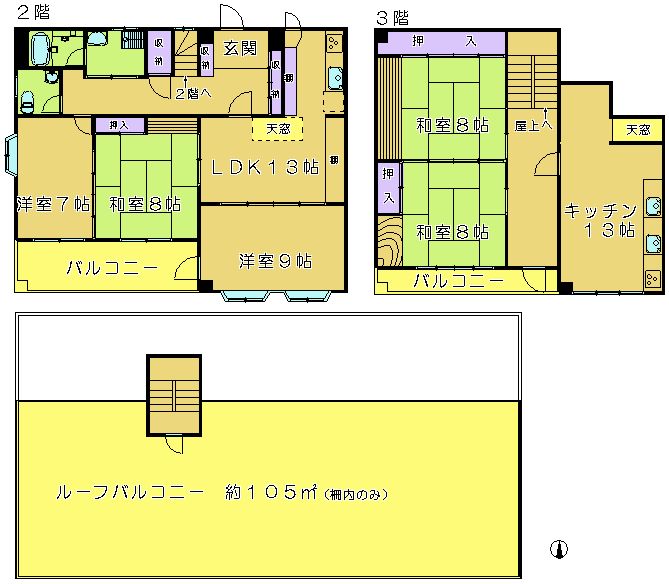 河津ビルの間取り